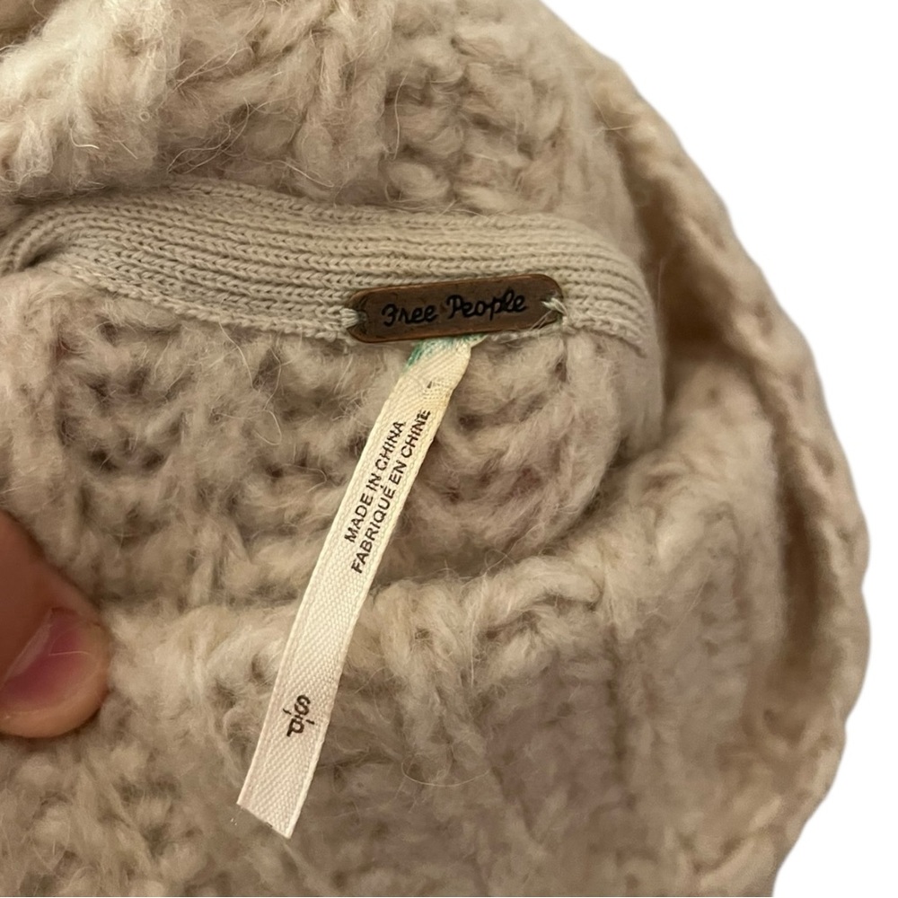 Free People Oversized Alpaca Wool Blend Cowl Sweater - Picture 5 of 8